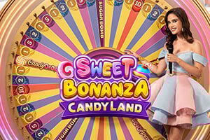 Sweet Bonanza CandyLand online game logo by Pragmatic Play on betflagcasinoit.com